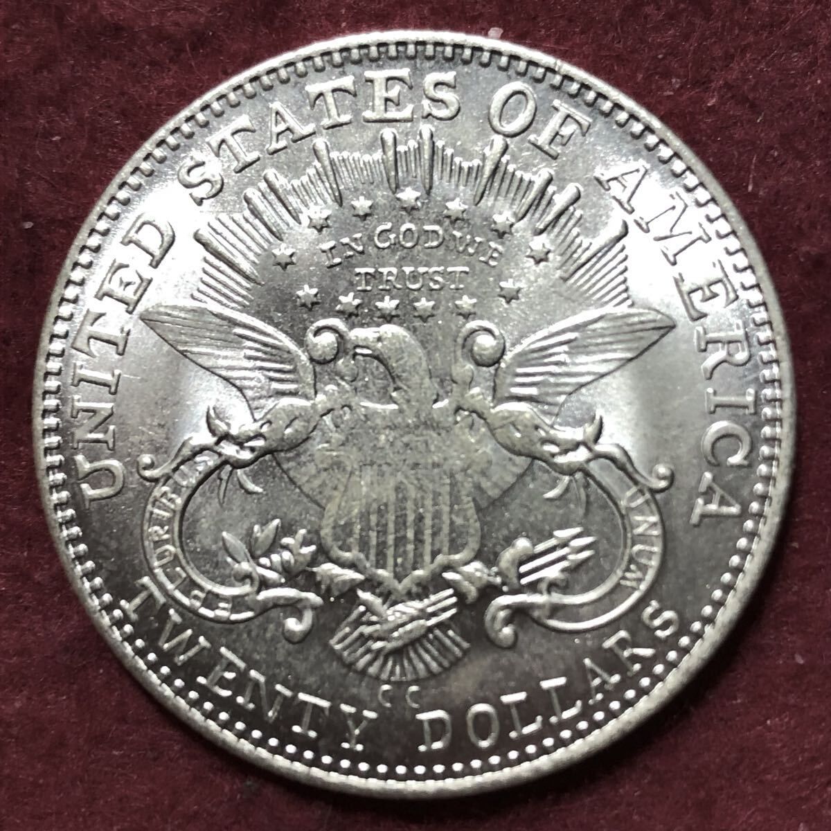 古銭アメリカ合衆国　自由の女神　自由（LIBERTY）1879年　20ドル 銀貨 アメリカ合衆国 自由の女神 自由（LIBERTY）1879年 20ドル 大型