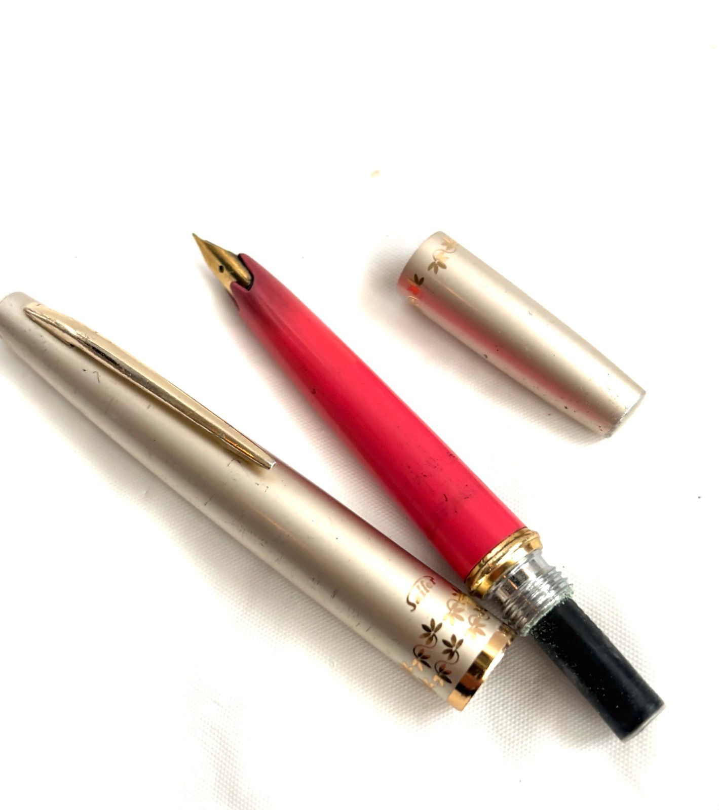 セーラー sailor ペン先18K 刻印 ヴィンテージ万年筆 筆記具 現状品