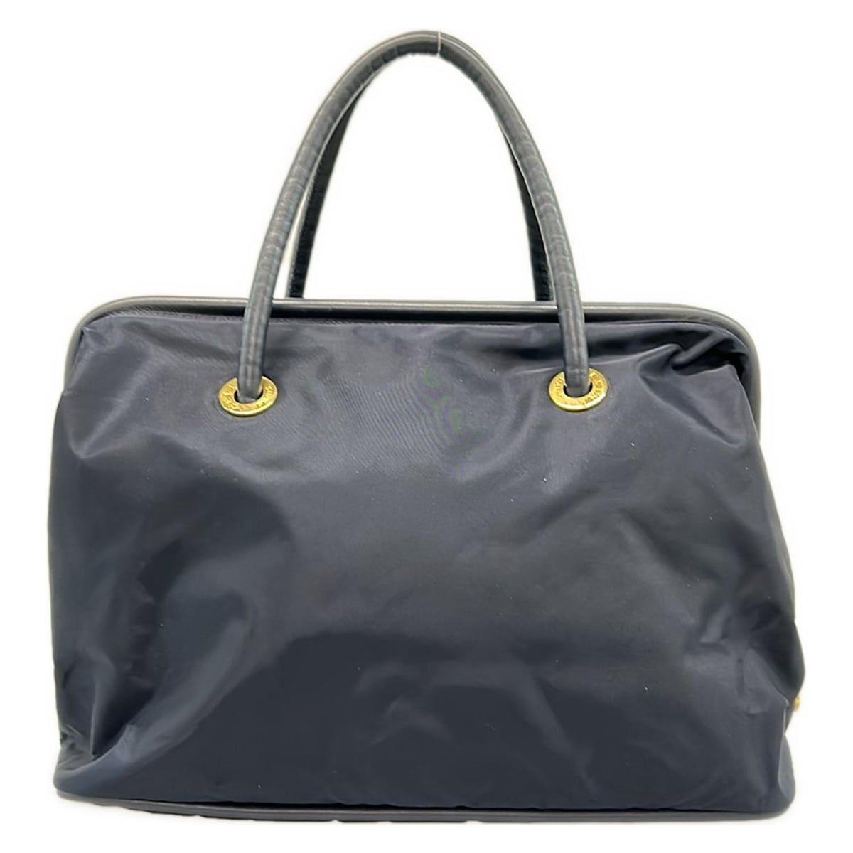 CELINE(セリーヌ) ハンドバッグ - ダークネイビー レザー - メルカリ