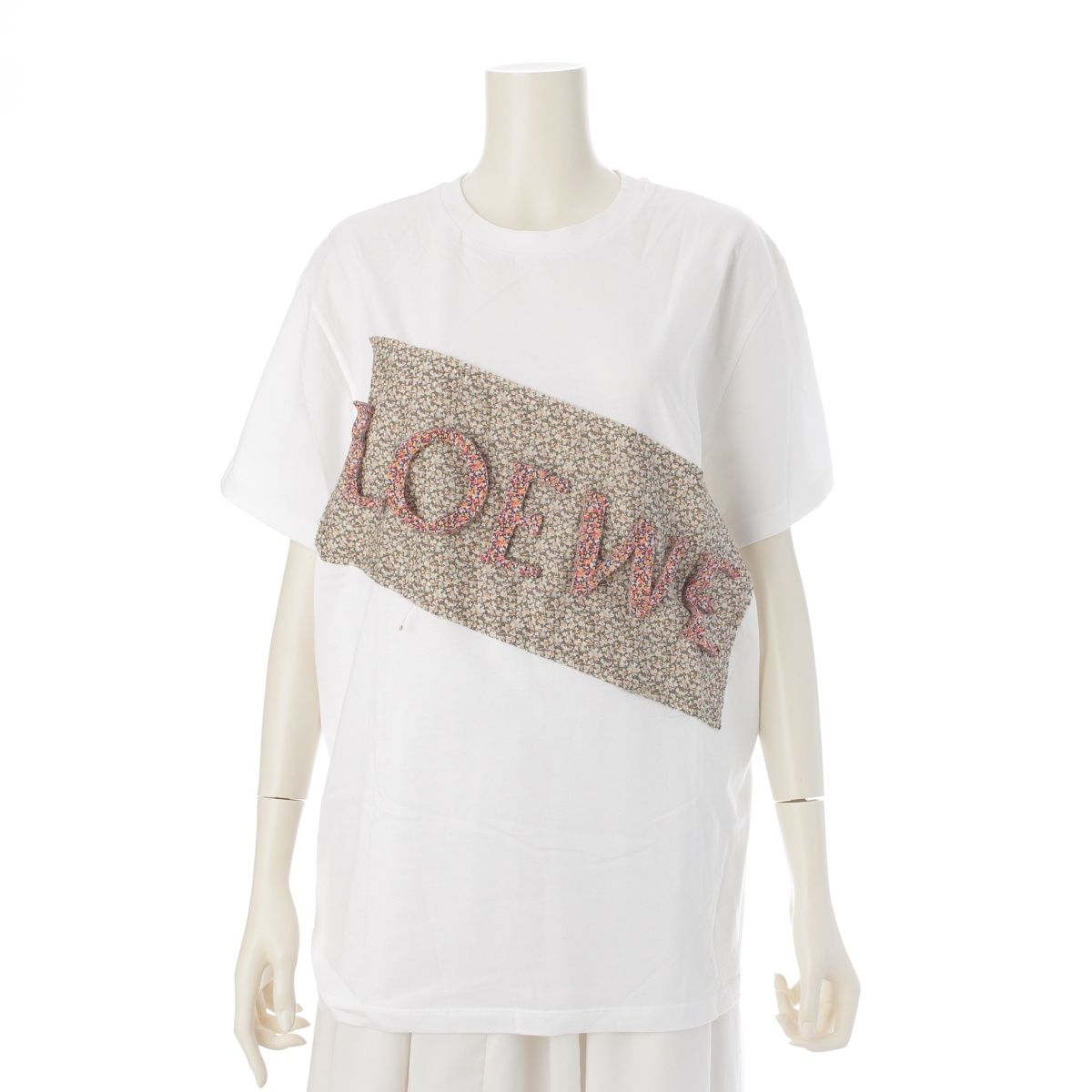 ロエベ ロゴ フラワープリント 半袖Tシャツ トップス H6299601PC 
