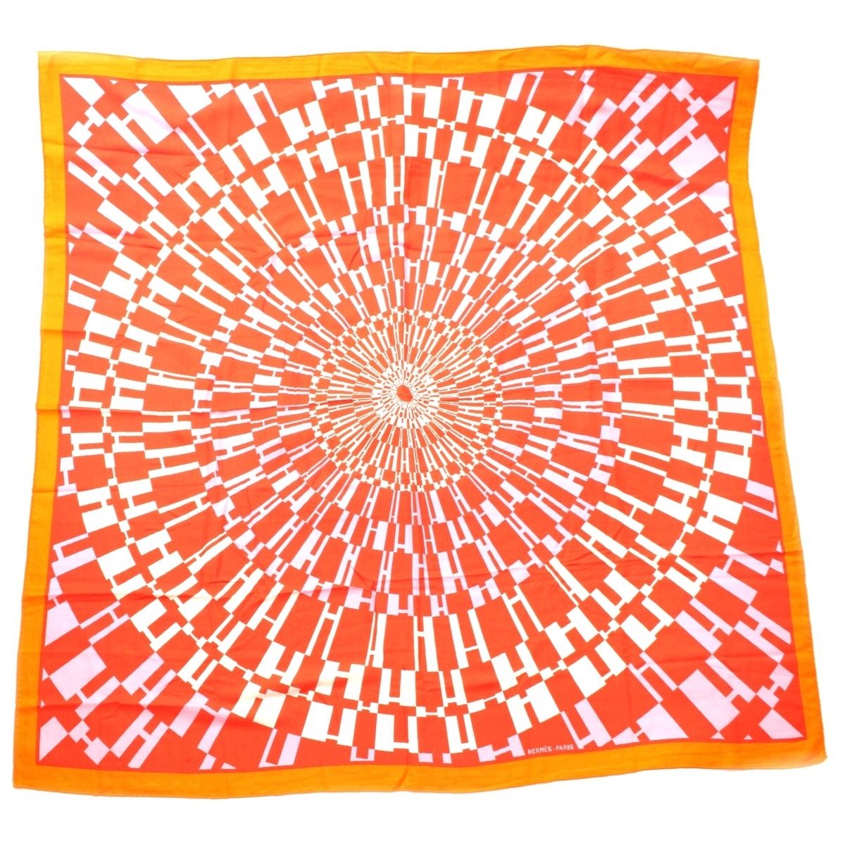 エルメス カレジェアン 140 カシミヤ シルク OPH オプH Hロゴ ストール