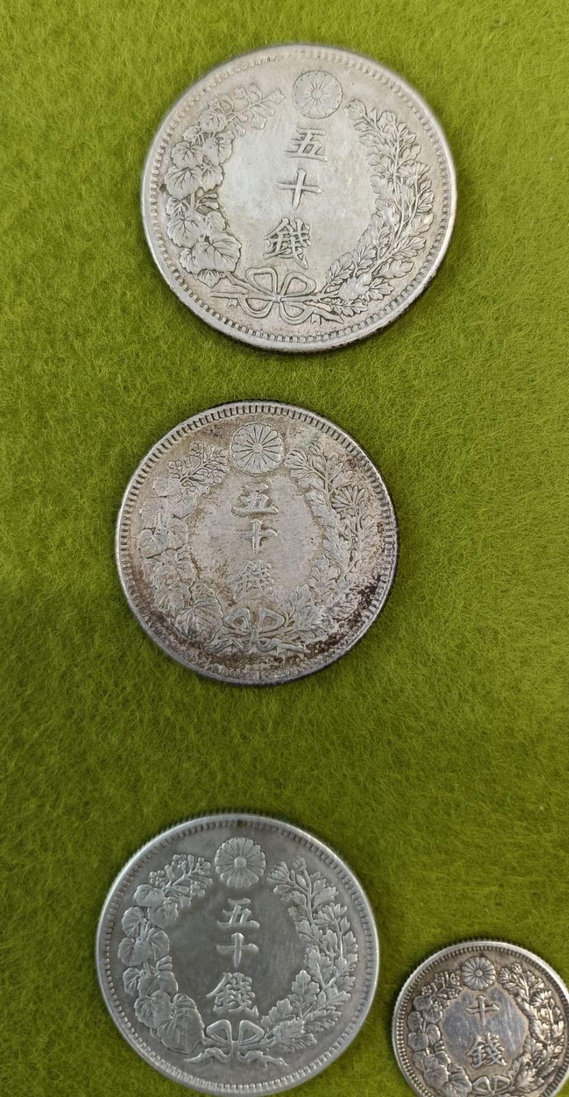 8☆古銭 旭日50銭銀貨 49枚☆ 【公式通販】