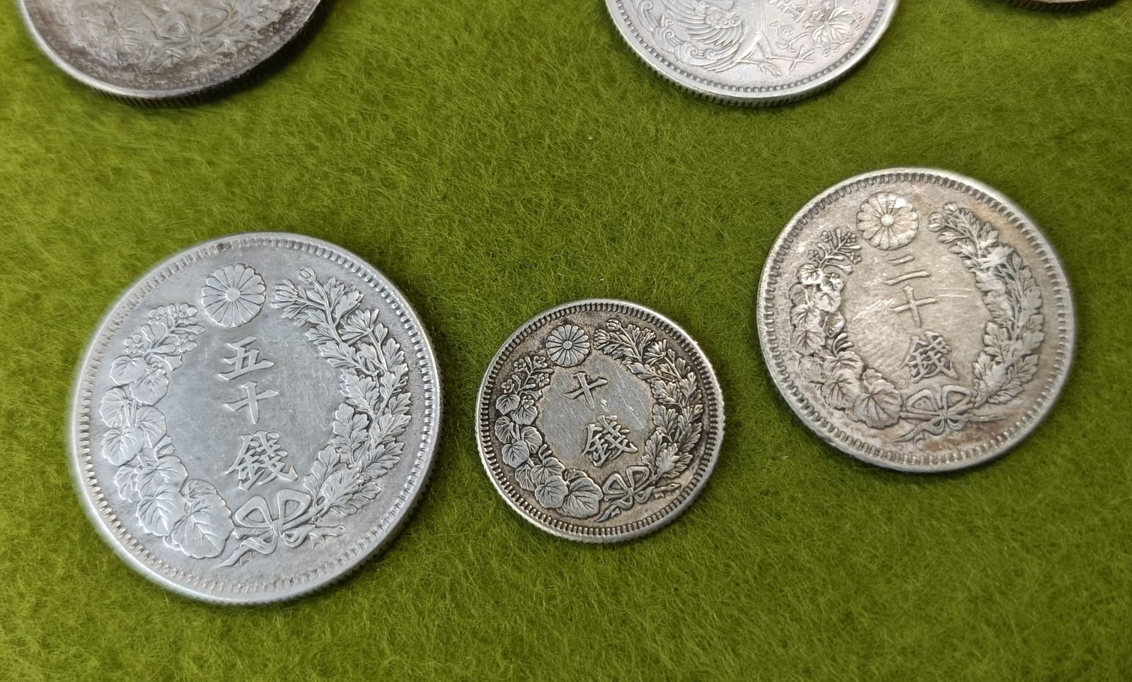 美品】古銭 近代銀貨 旭日50銭銀貨 他 全23枚 - メルカリ