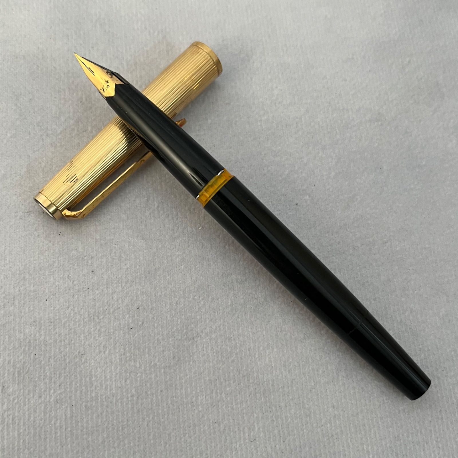 管2602-165】MONTBLANC モンブラン 万年筆 No.124 750 18K ゴールド 