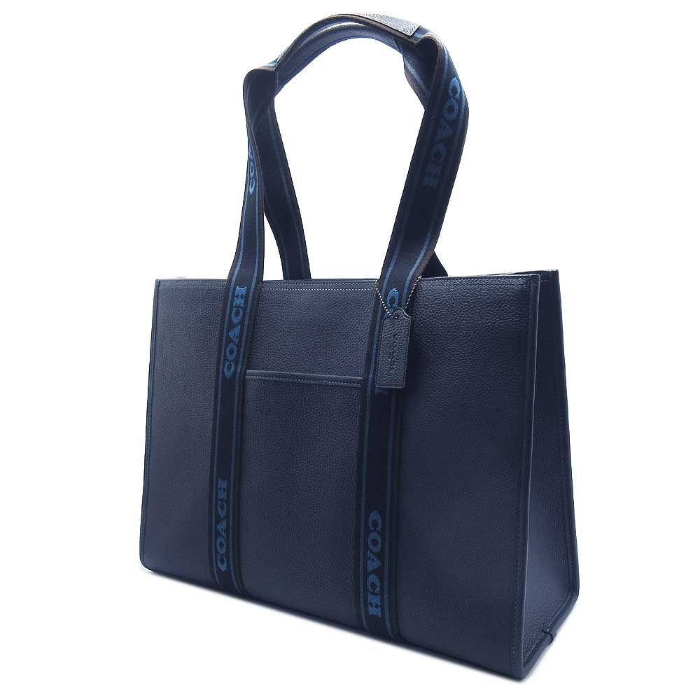 COACH の青 レザー トートバッグ 約横42cm
