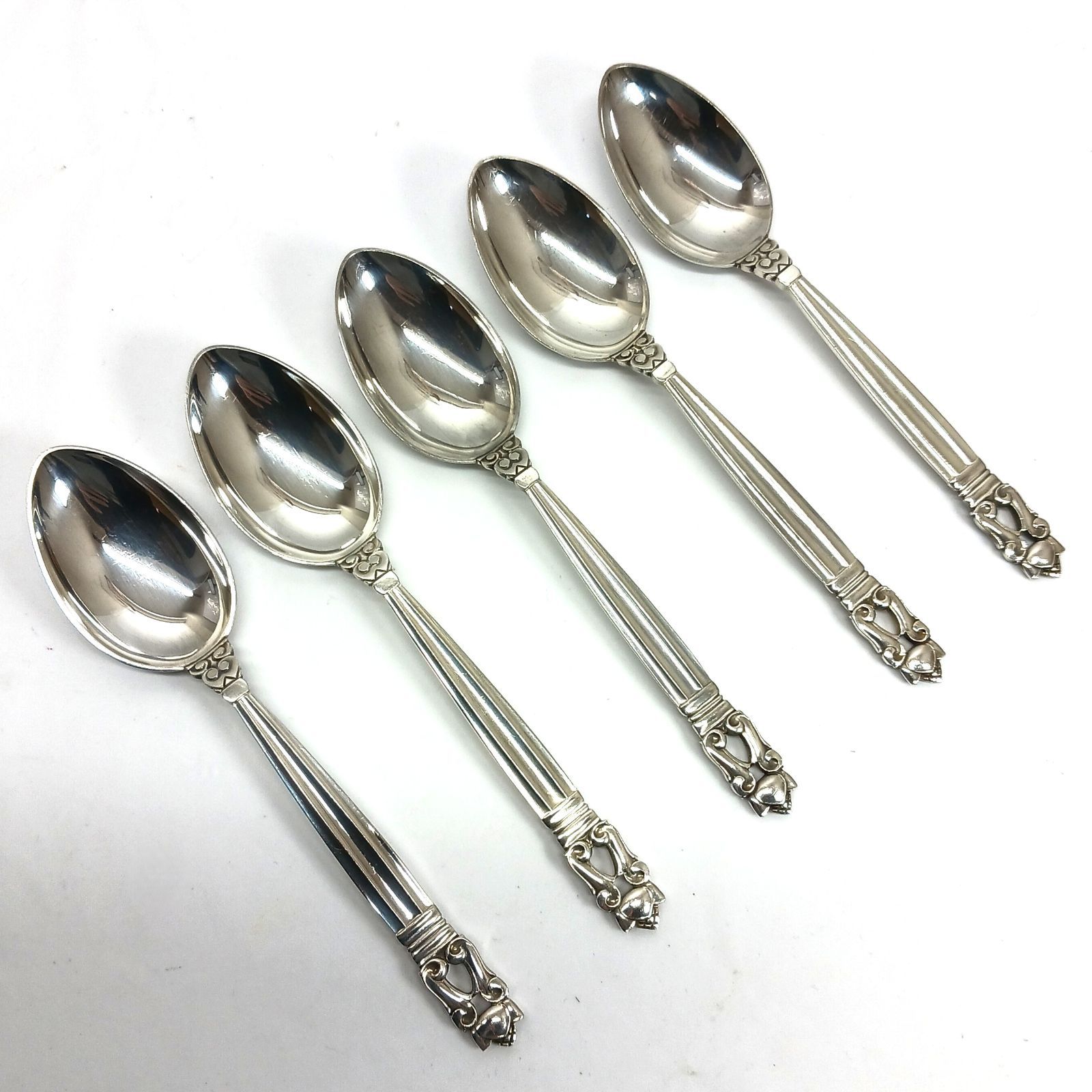 Georg Jensen ジョージジェンセン ACORN エコーン ティースプーン L