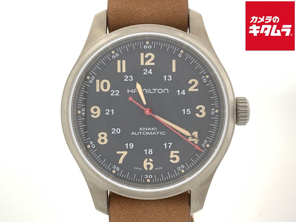 ハミルトン カーキ フィールド ブラック H70645533|H706450 チタン