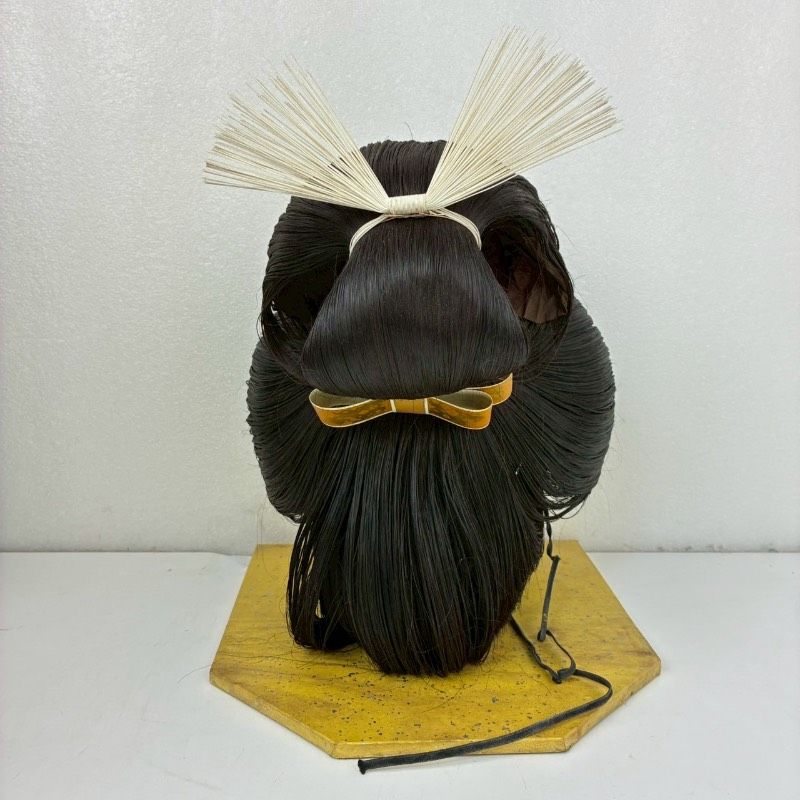 日本髪かつら 人毛大森かつら 木箱付き かつら 十日会推薦 演劇 時代劇