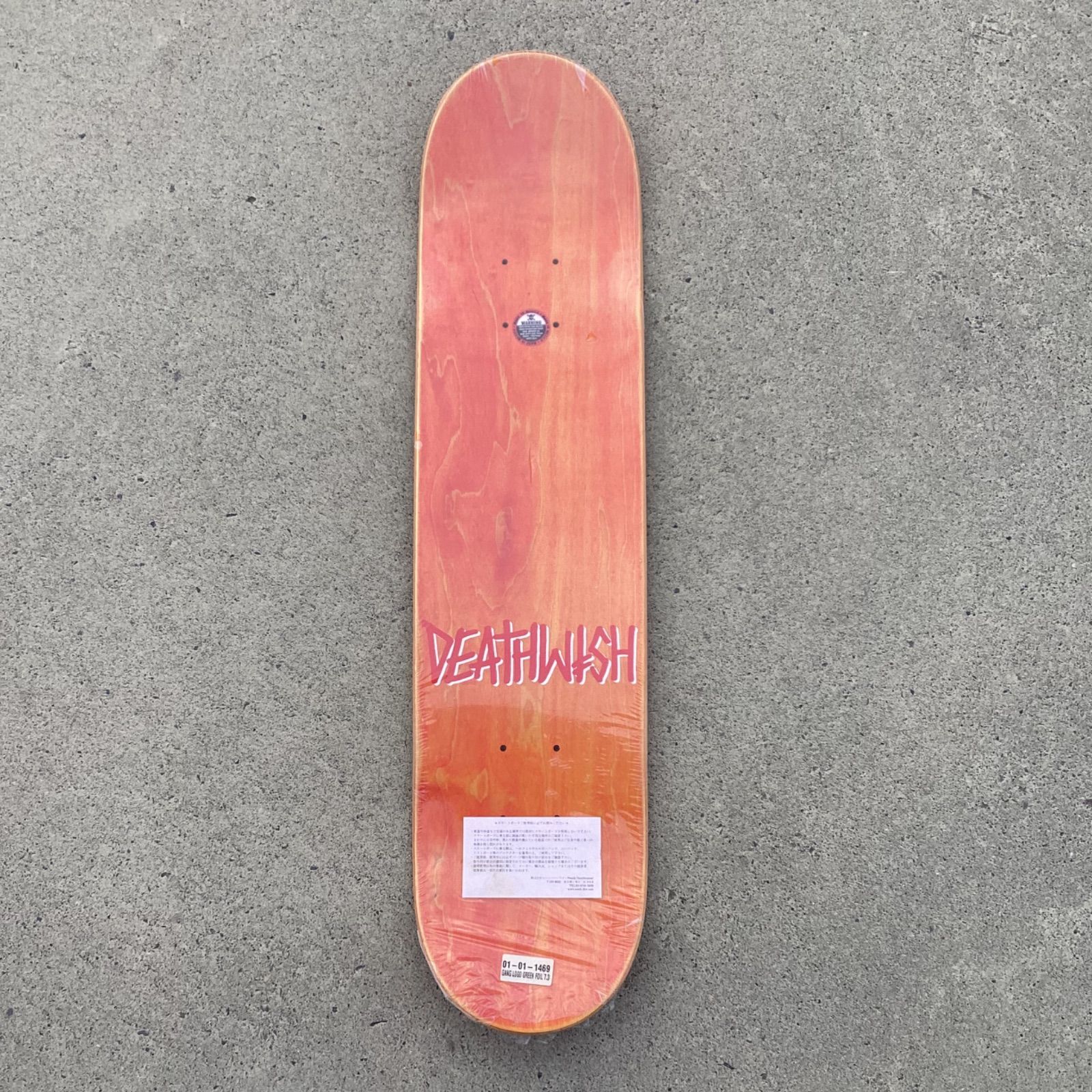 USED] DEATHWISH TEAM GANG LOGO 7.3 inch スケボースケートボード