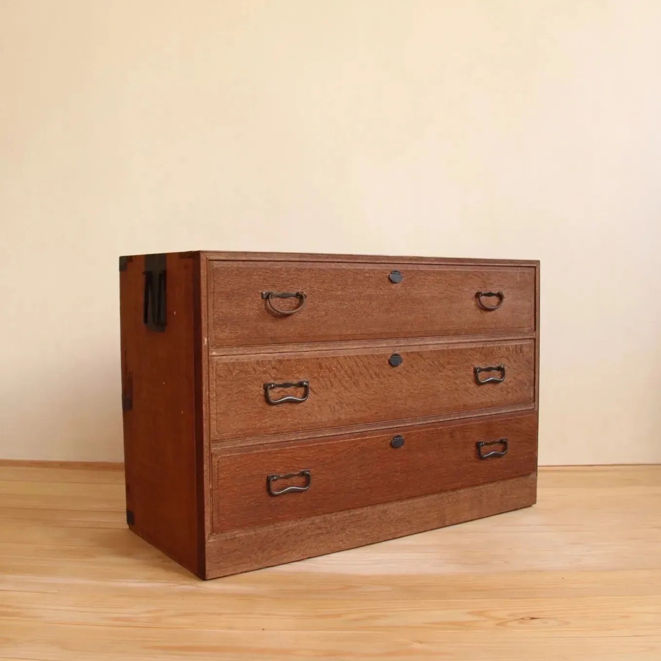 ローボード 収納棚 横幅91㎝ 引き出し M011 古道具 古家具 ビンテージ