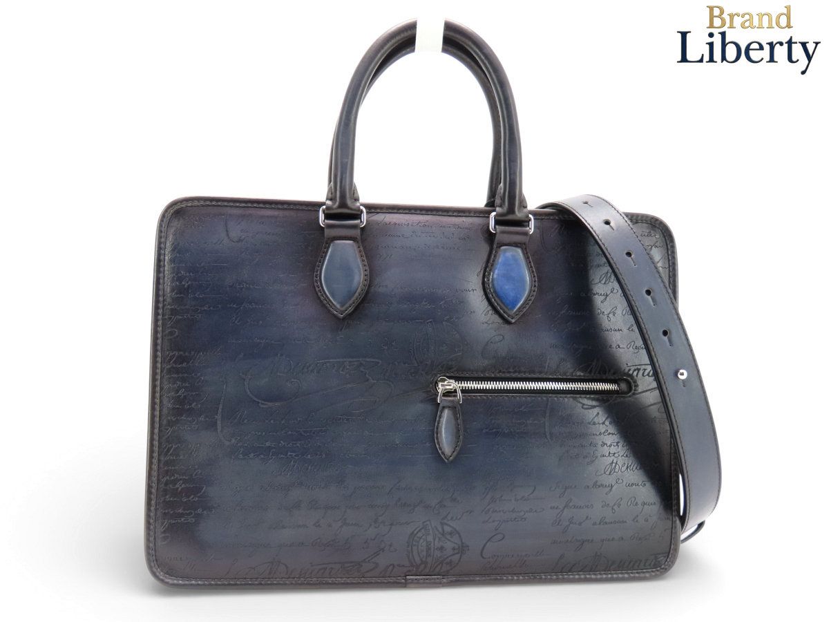美品】ベルルッティ Berluti カリグラフィ アンジュール スモール 