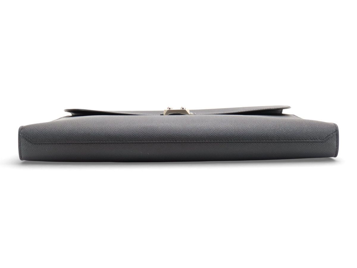 新古品 エルメス HERMES サック ア デペッシュ ライト 1-37 38 サックアデペッシュ ビジネスバッグ ブリーフケース 書類かばん ブラックｘシルバー金具 ヴォーエプソン A刻 新古品】エルメス HERMES サック ア デペッシュ ライト 1-37 38 サック