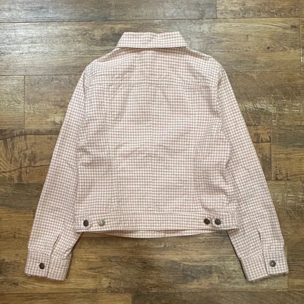 PINK HOUSE ピンクハウス チェック ジャケット 袖フリル ピコフリル