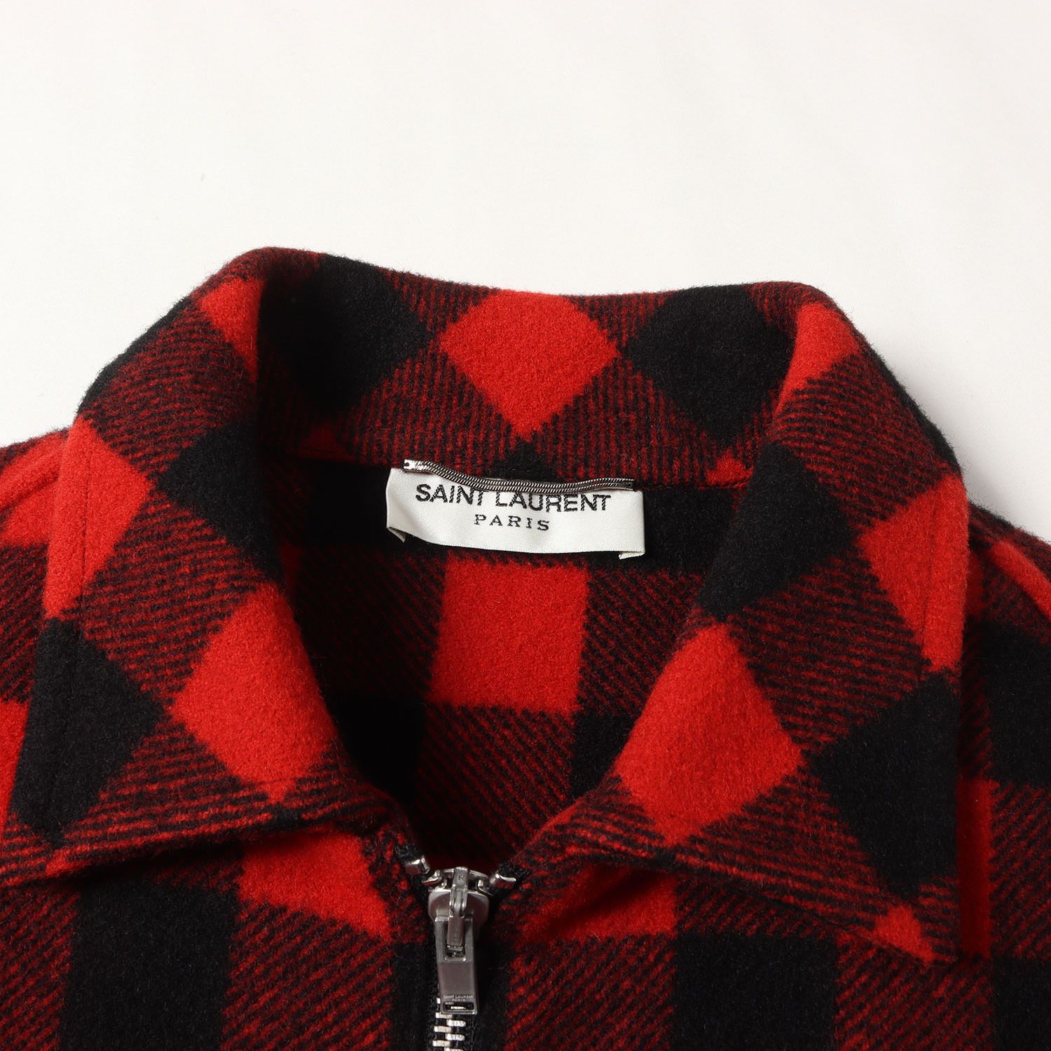 美品】SAINT LAURENT PARIS サンローラン パリ ブルゾン レッド