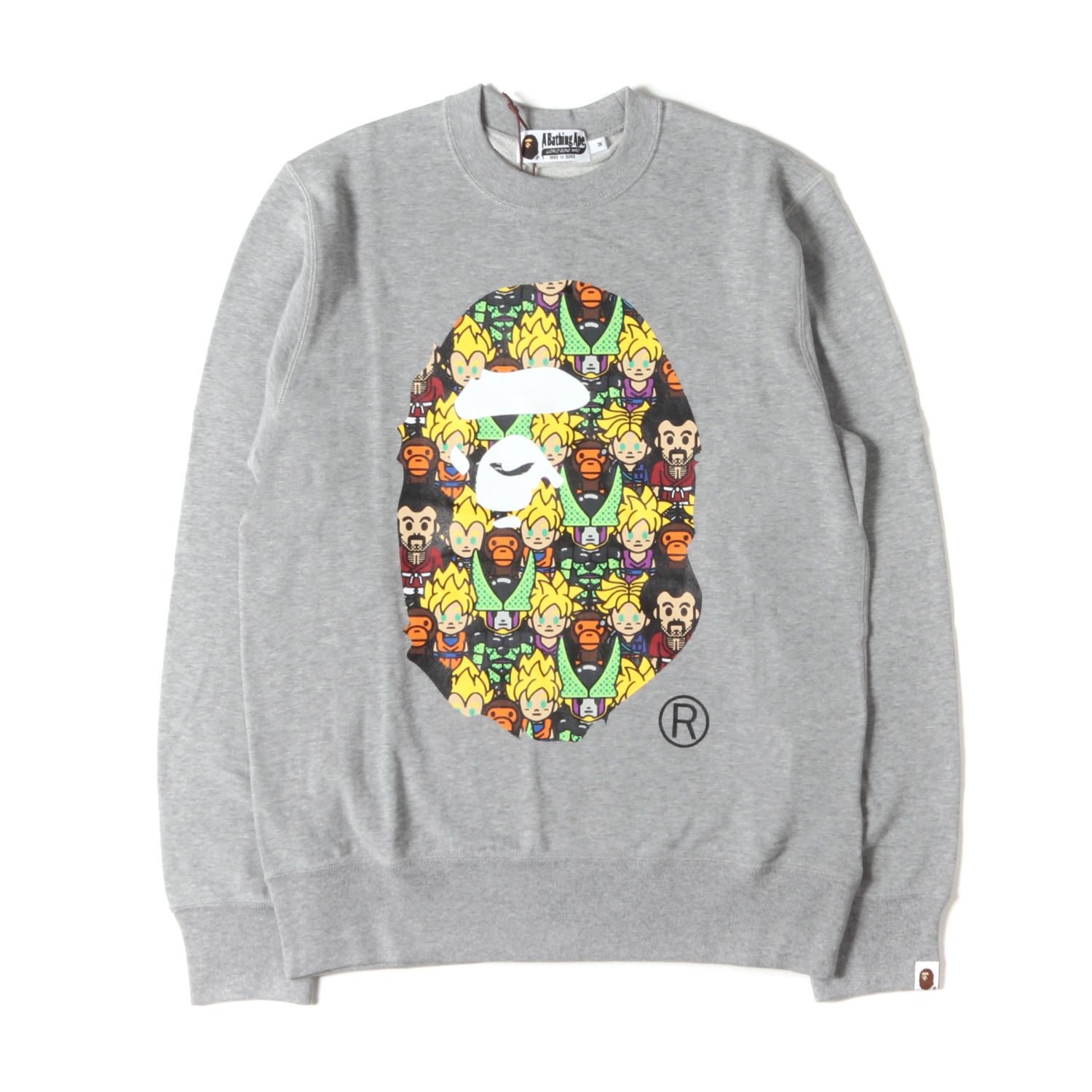 新品】A BATHING APE ア ベイシング エイプ スウェット グレー サイズ