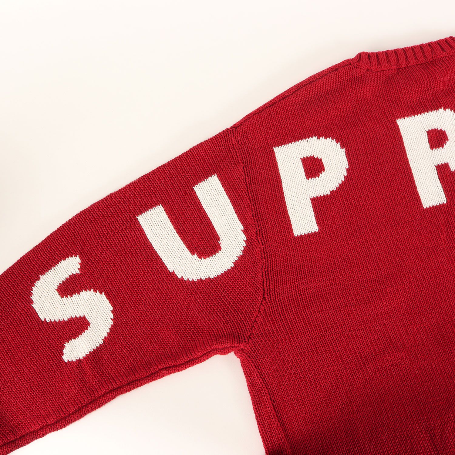 美品】Supreme シュプリーム ニット レッド サイズ:M | 20SS バック