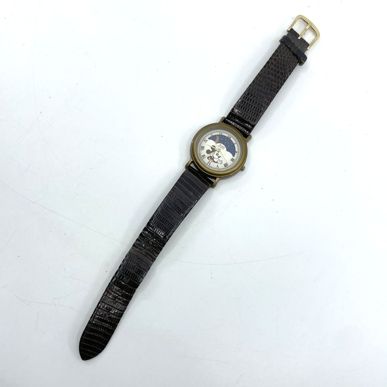 動作未確認 SEIKO セイコー ALBA アルバ ミッキーマウス V535-6A10 
