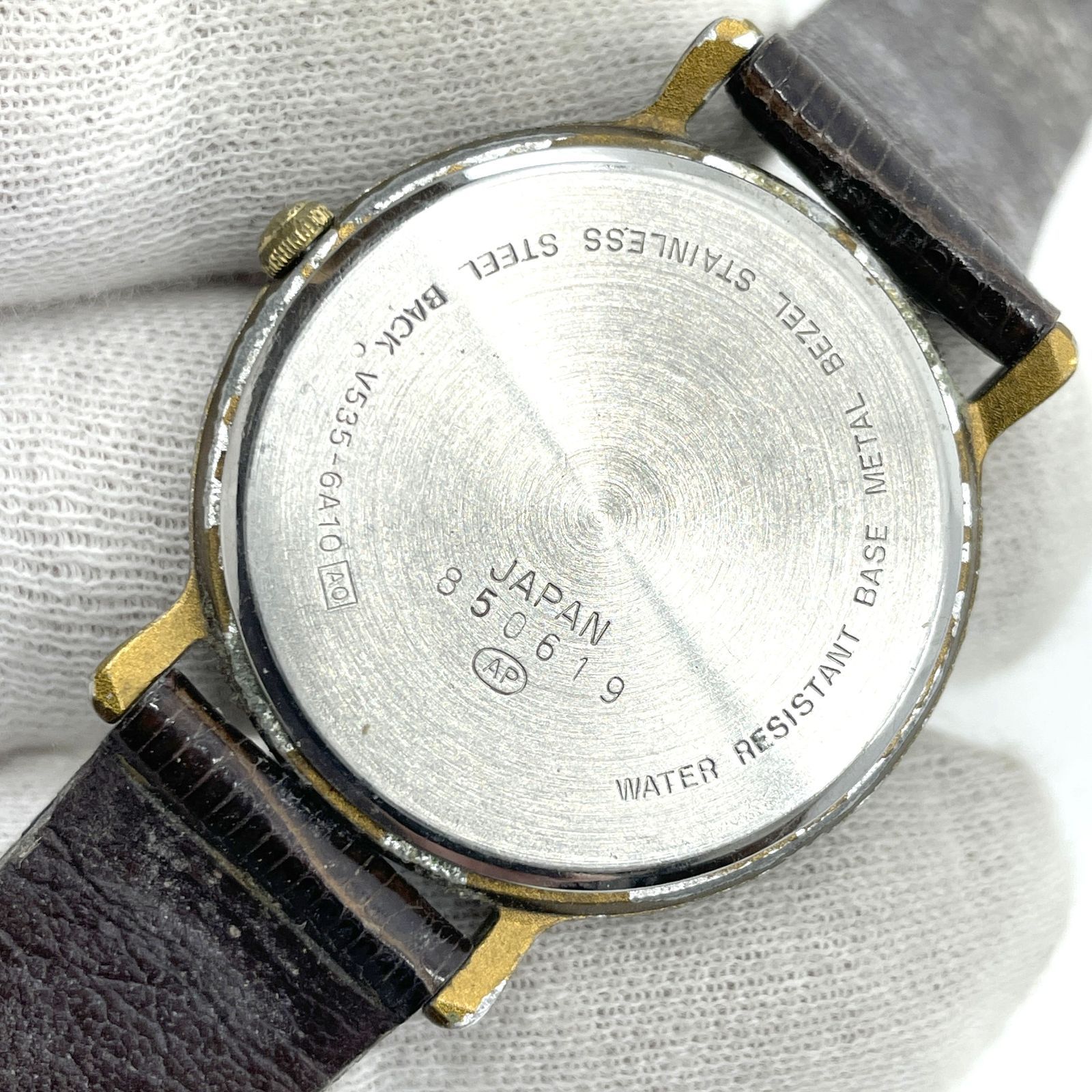 動作未確認 SEIKO セイコー ALBA アルバ ミッキーマウス V535-6A10