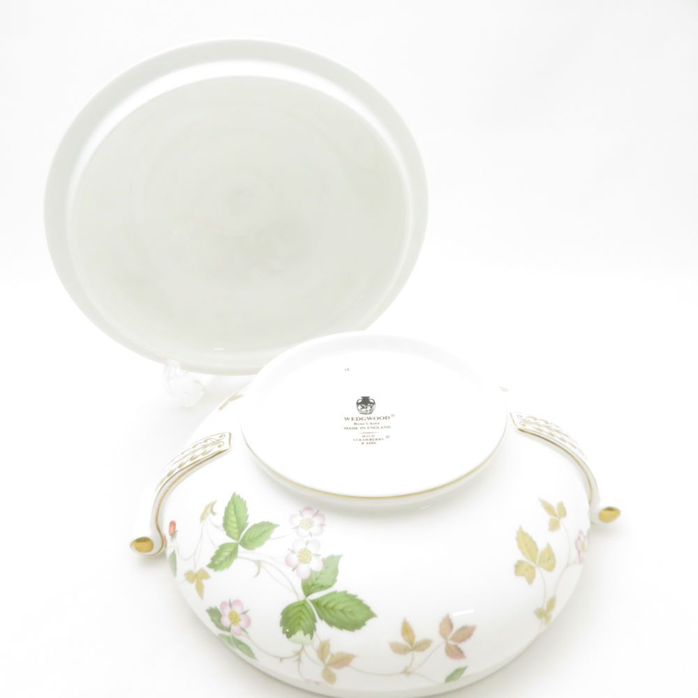 WEDGWOOD ウェッジウッド ワイルドストロベリー スープチューリン 黒壺