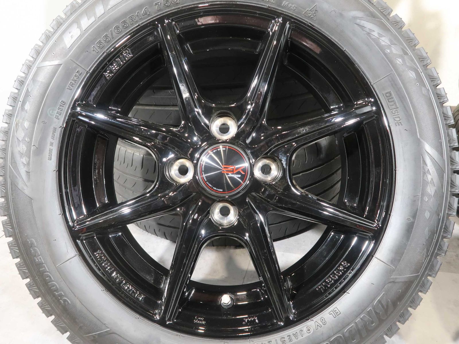 軽自動車 等 4本 社外 14インチ スタッドレス バリ溝 ブリヂストン