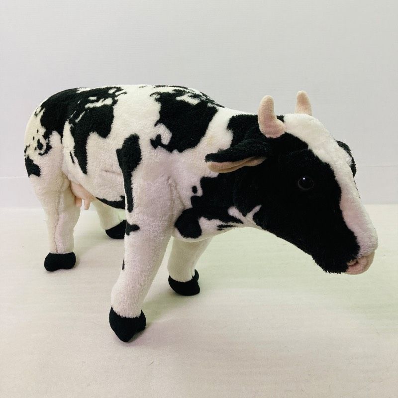 座れるぬいぐるみ ウシ アニマルスツール 耐荷重80kg 牛 牧場 ワールド