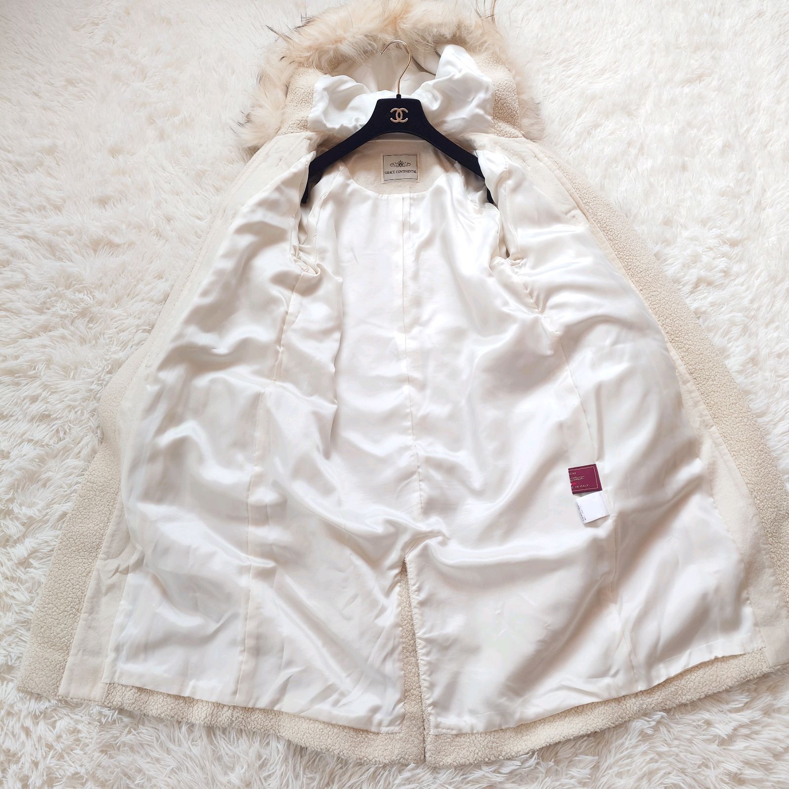 グレースコンチネンタル GRACE CONTINENTAL ボア ロング ダッフル