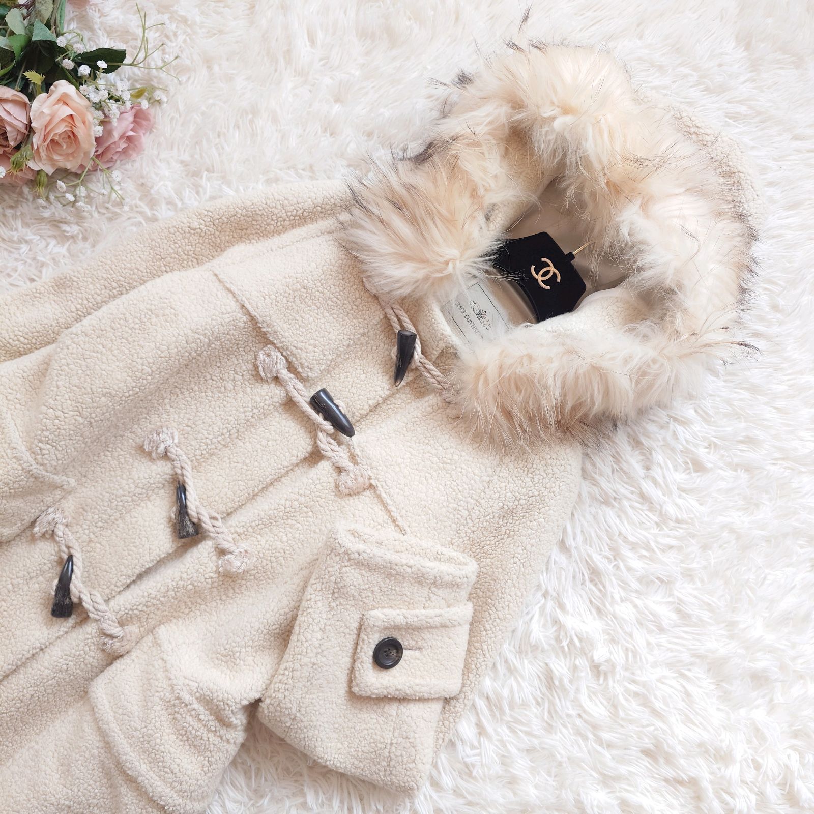 グレースコンチネンタル GRACE CONTINENTAL ボア ロング ダッフル