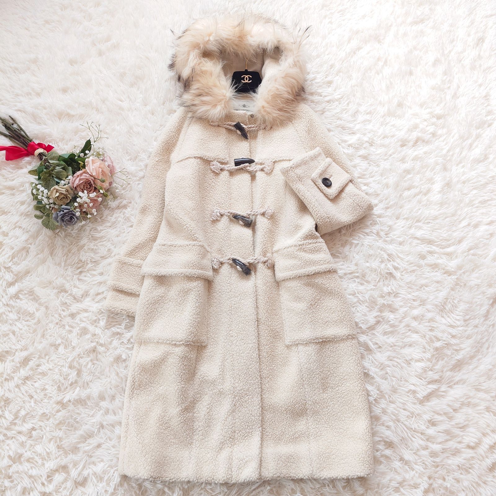 グレースコンチネンタル GRACE CONTINENTAL ボア ロング ダッフル