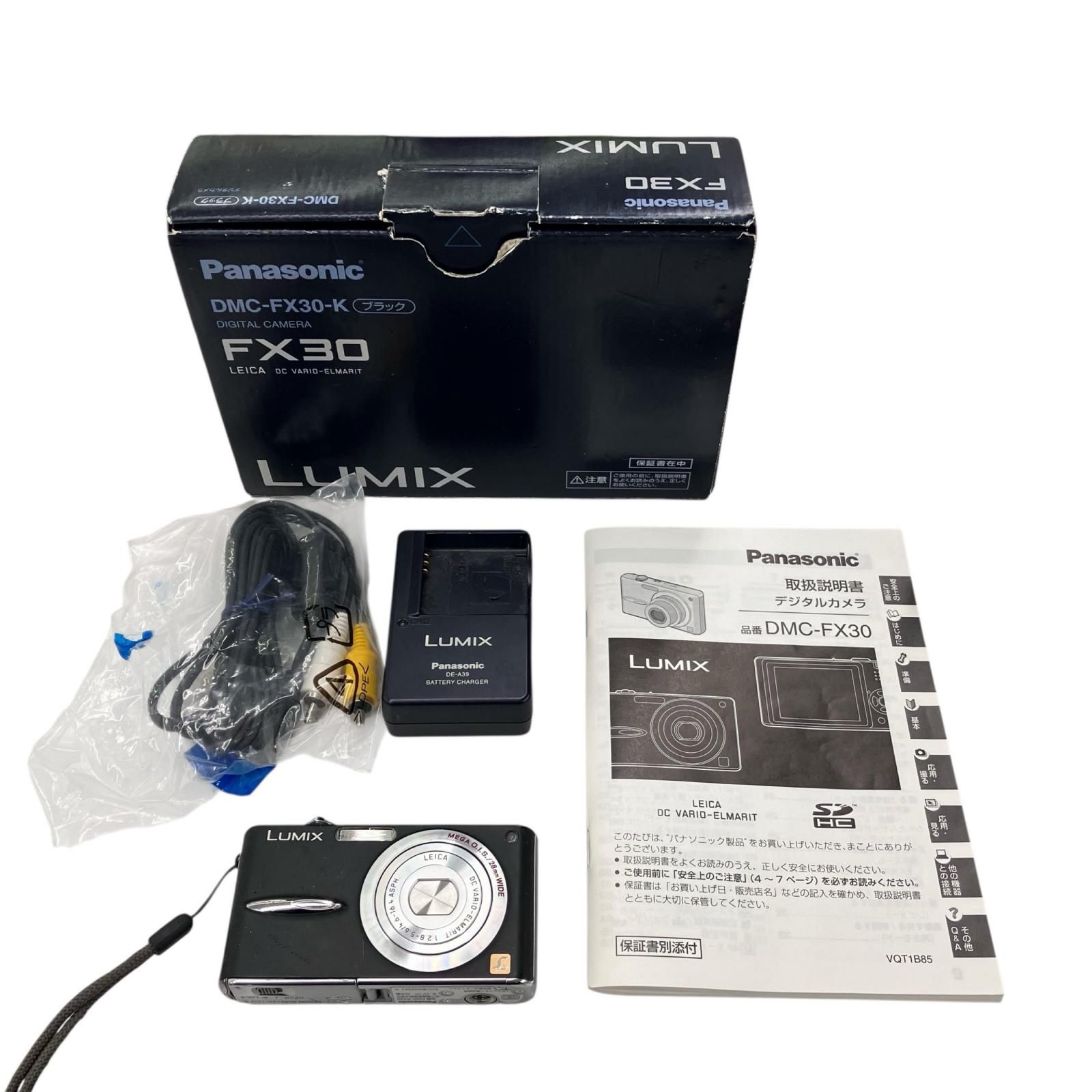 動作確認済み パナソニック LUMIX DMC-FX30 オールドコンデジ 186000 