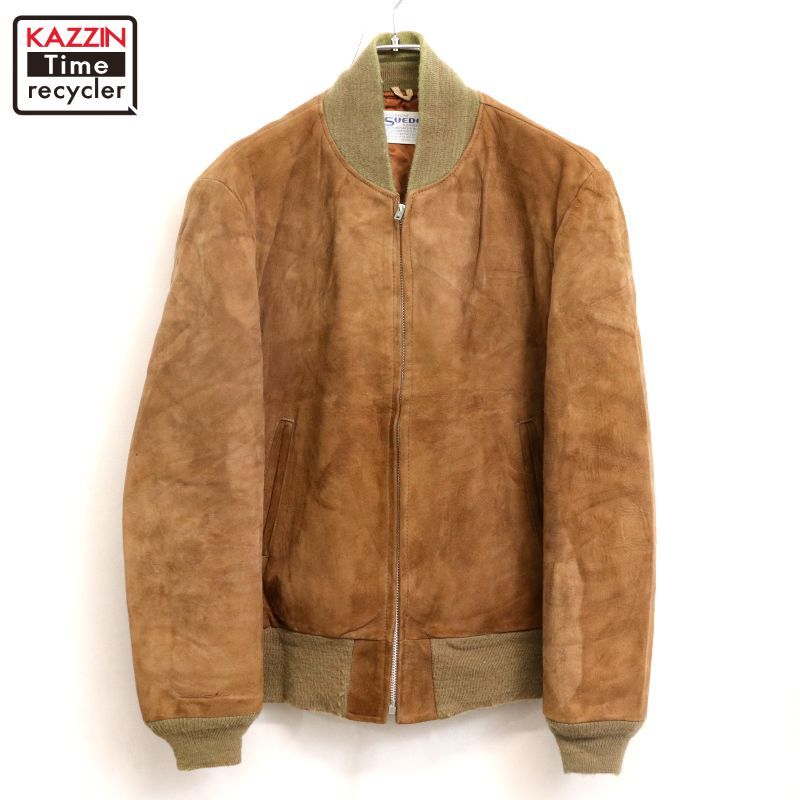 70s vintage スエード レザージャケット メンズ 表記40サイズ - メルカリ