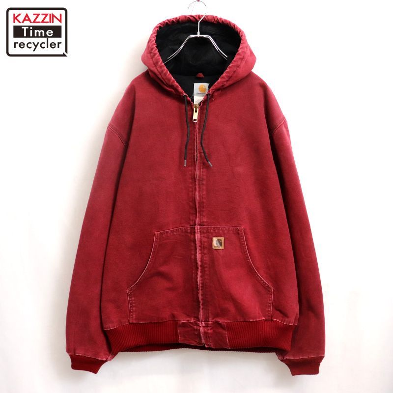 00s USA製 Carhartt CRI クリムゾンレッド アクティブ ダック 