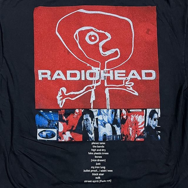 Radiohead / レディオヘッド Tシャツ The Bends XL 黒 両面プリント 
