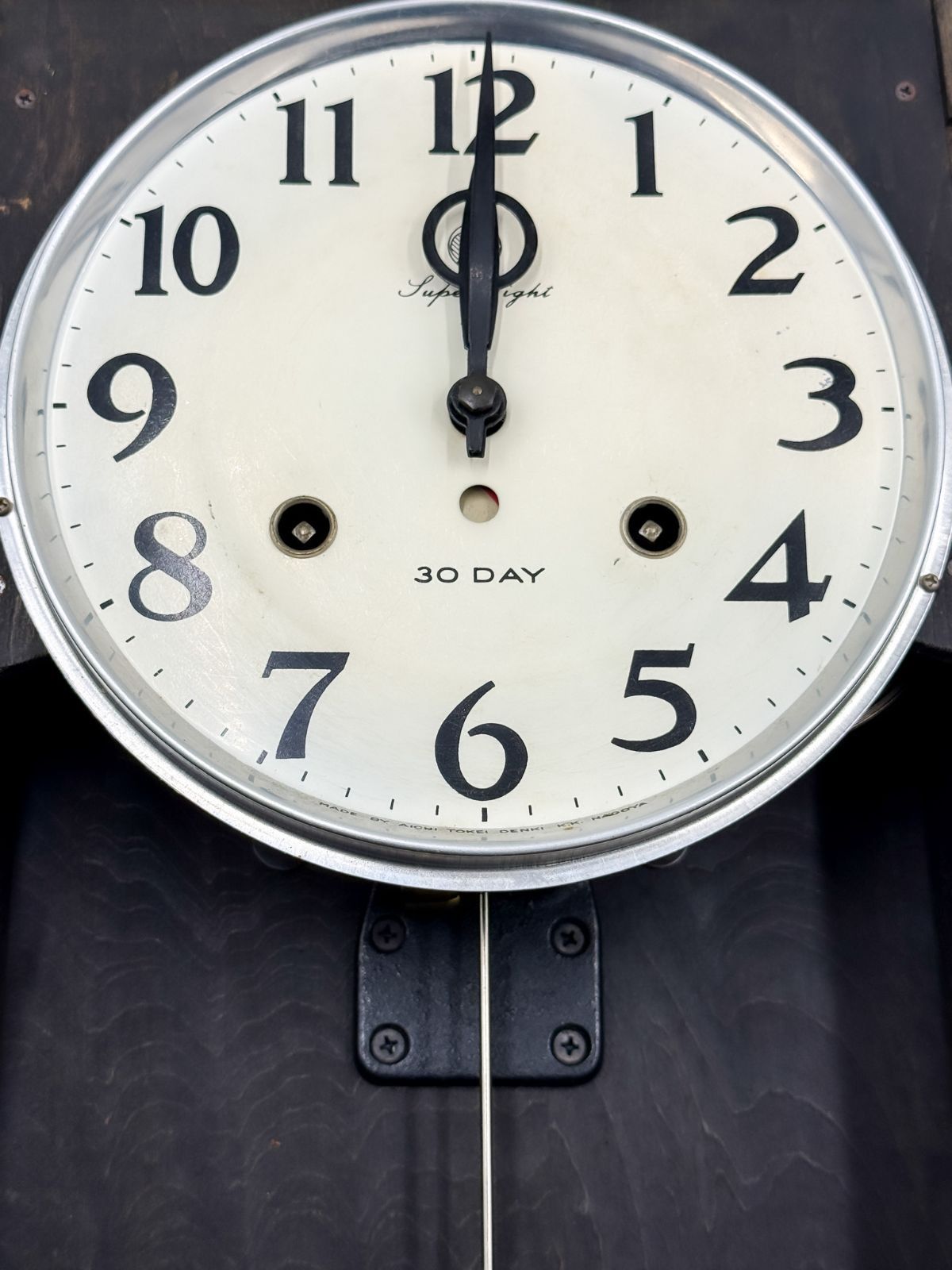 愛知時計電機 Super Eight 30DAY 振り子時計 動作品 レトロ - メルカリ