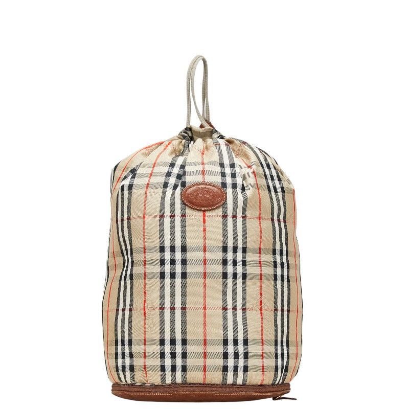 BURBERRY ノバチェック シャドーホース キャンバス レザー リュック