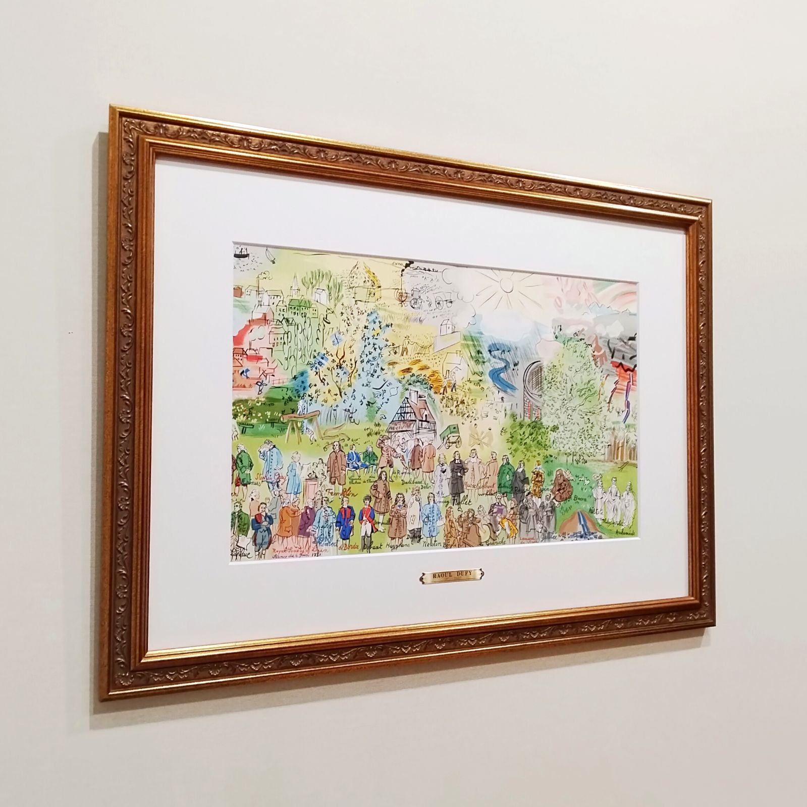 ラウル・デュフィ 画家への手紙 電気の精 1965年 リトグラフ 版画