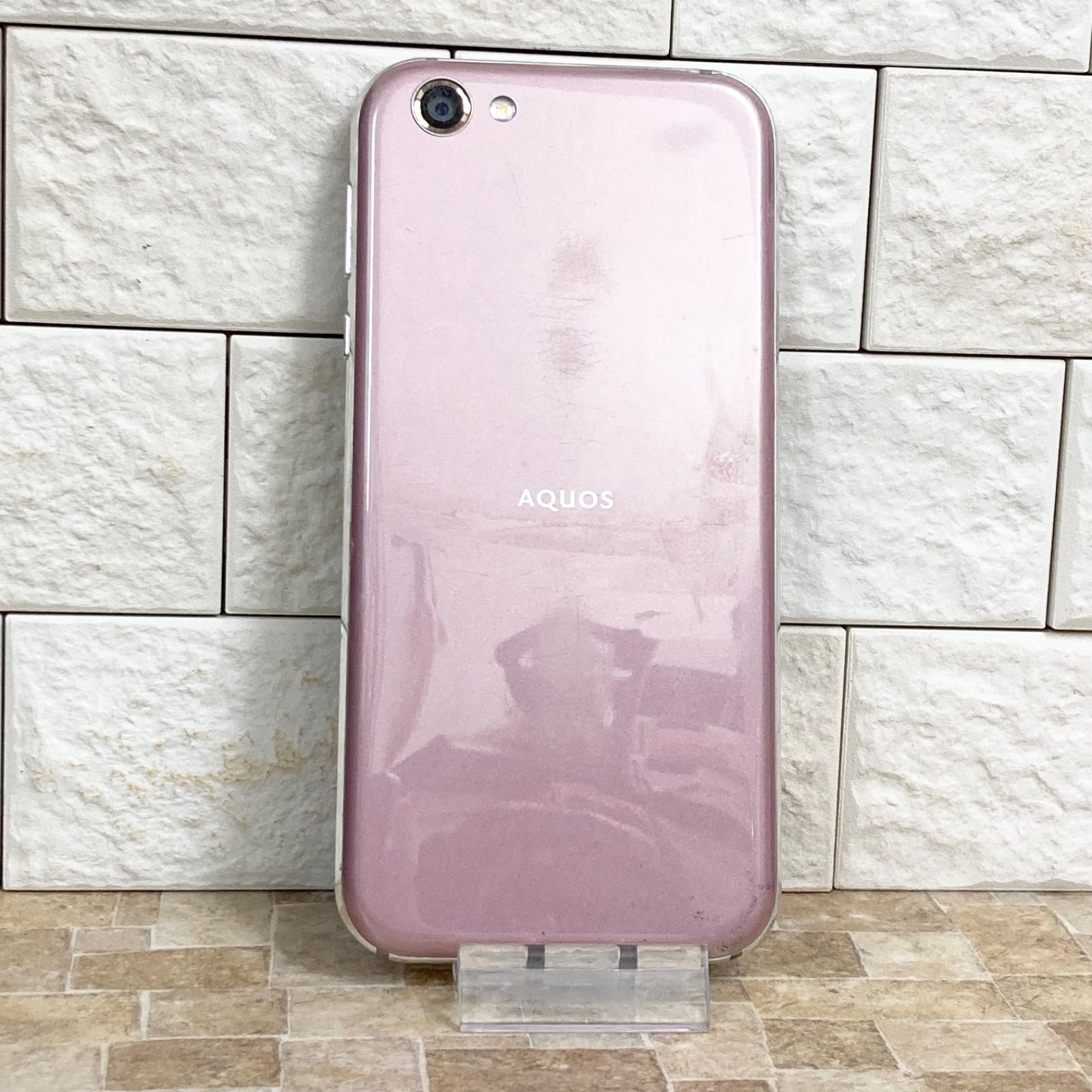 初期化済】SoftBank AQUOS R compact 605SH オーロラピンク スマホ 