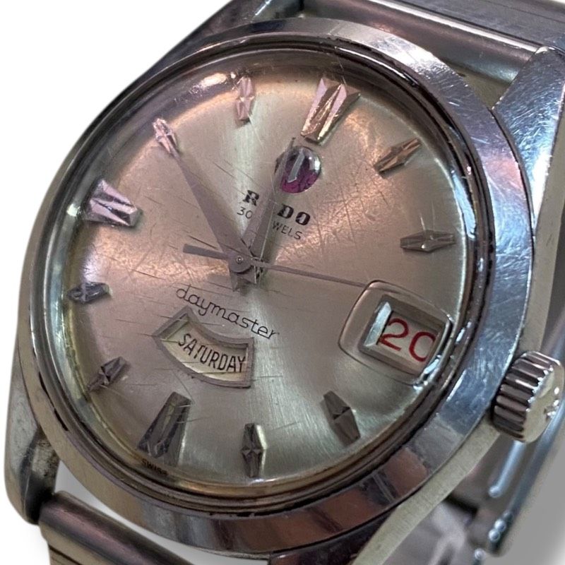  60 260209-10072-4625 SA900 稼働品 RADO daymaster デイデイト 文字盤ゴールド 腕周り最大約16cm ラドー 腕時計 トレーナー 自動巻き時計 腕時計(アナログ)