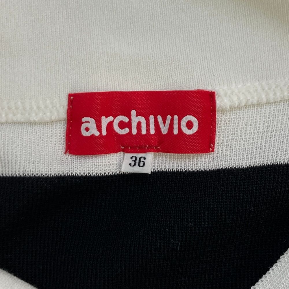 ゴルフ サイズ：36 ARCHIVIO アルチビオ 襟付 長袖ニットTシャツ