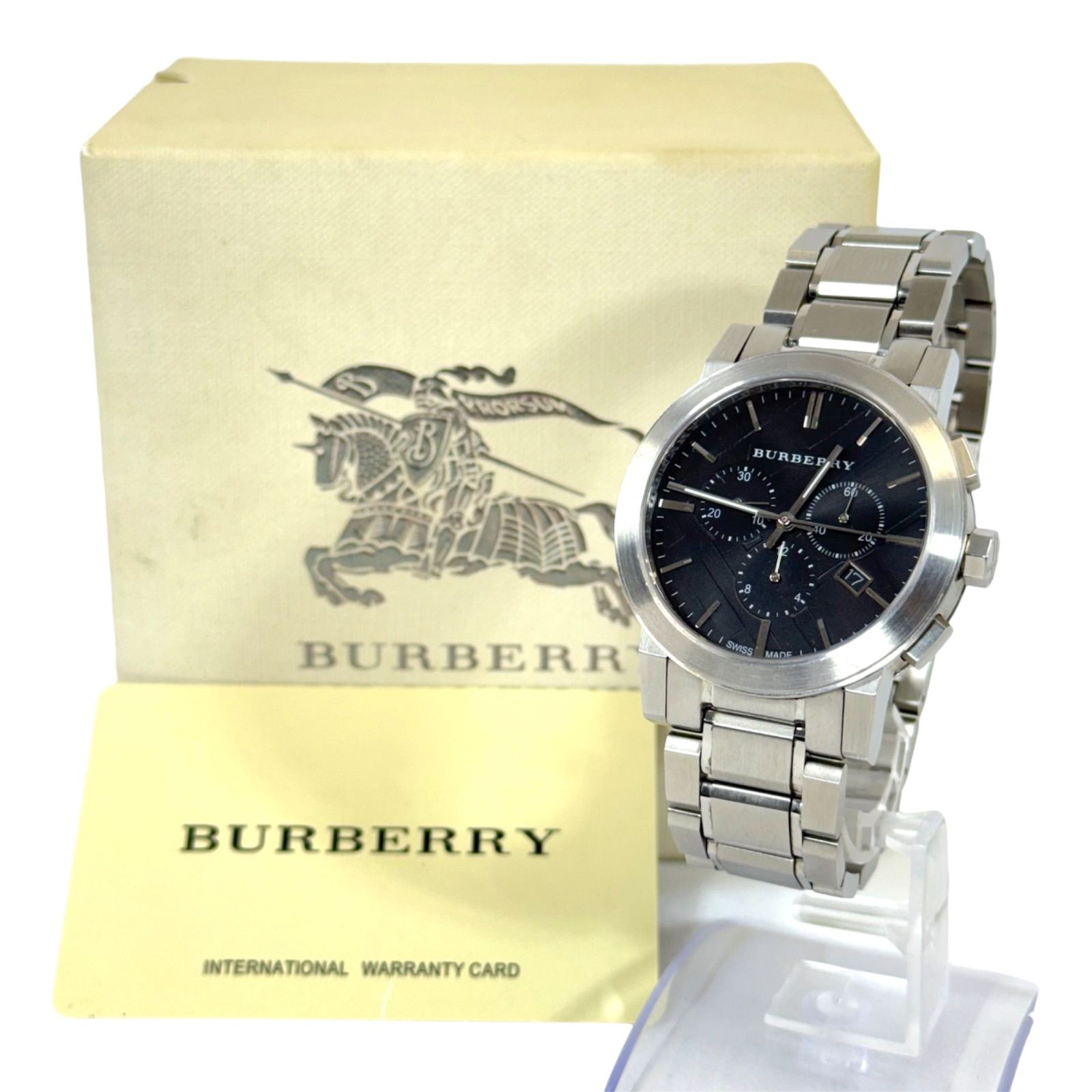 人気・稼働品】BURBERRY バーバリー THE CITY ザ シティ クロノグラフ 