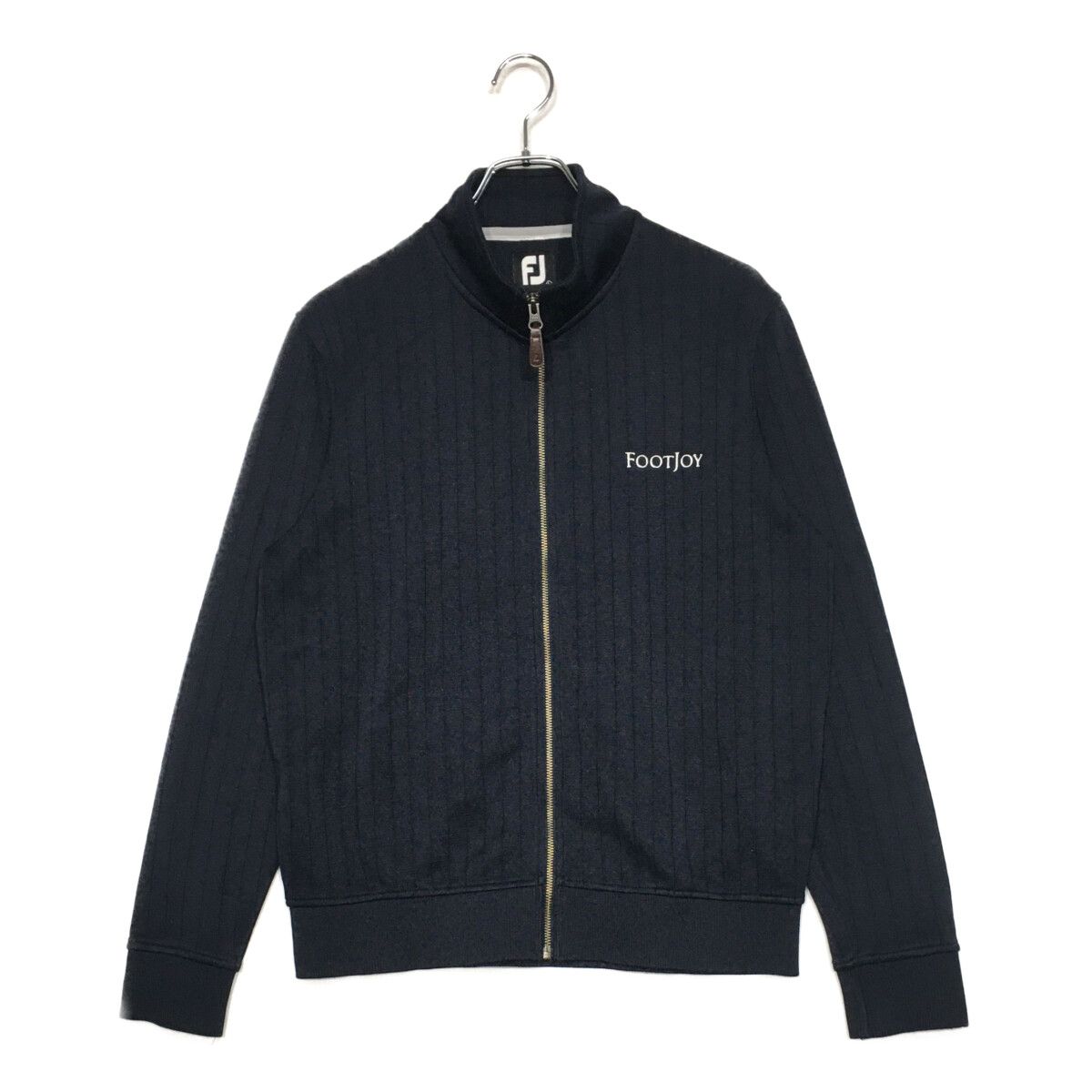 中古 メンズ フットジョイ FootJoy ニットアウター L 紺 ネイビー 長袖