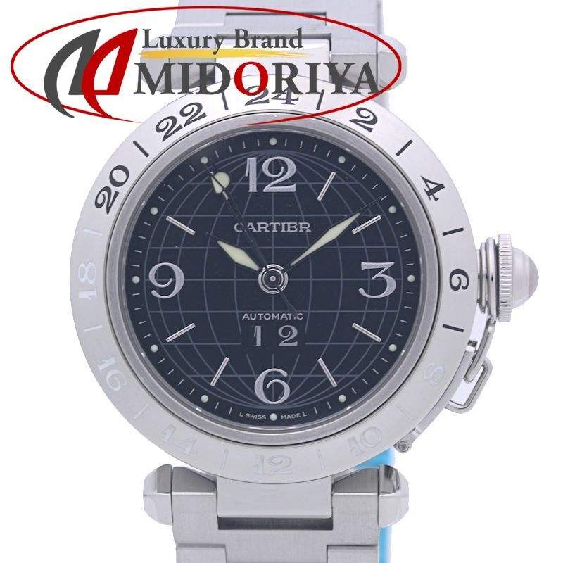 CARTIER カルティエ パシャC メリディアン GMT ビッグデイト W31049M7 腕時計 ボーイズ ステンレススチール |40265