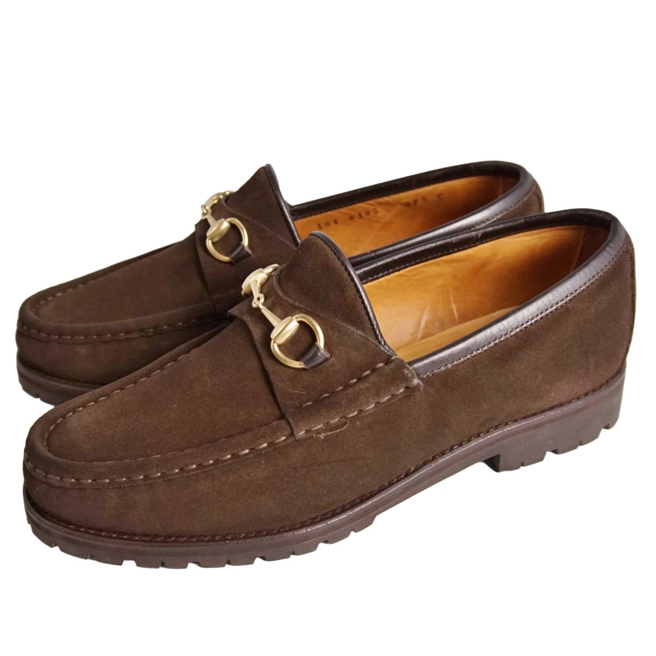 美品 Vintage グッチ GUCCI ローファー モカシン ホースビット ス 