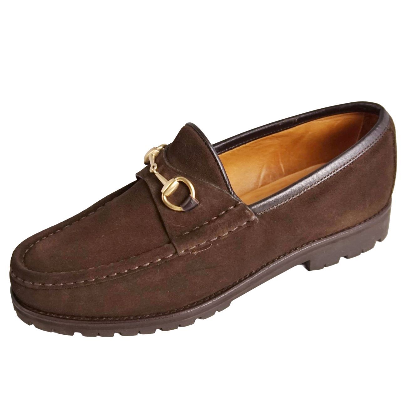 美品 Vintage グッチ GUCCI ローファー モカシン ホースビット ス 