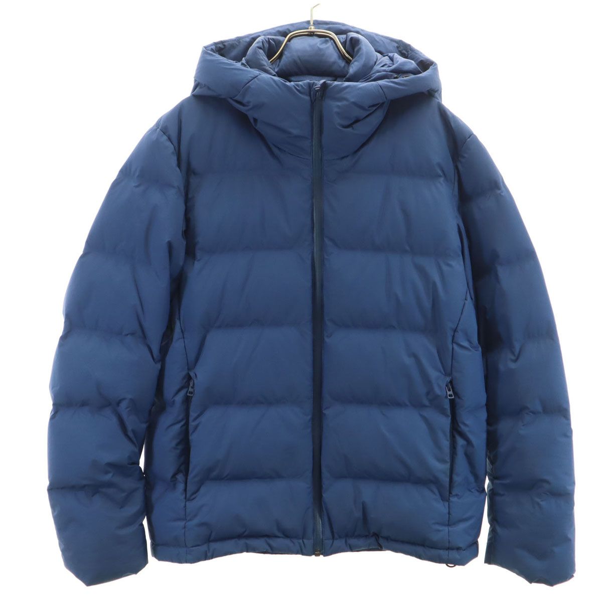 UNIQLO ユニクロ シームレス ダウンジャケット M ブルー系 メンズ 古着