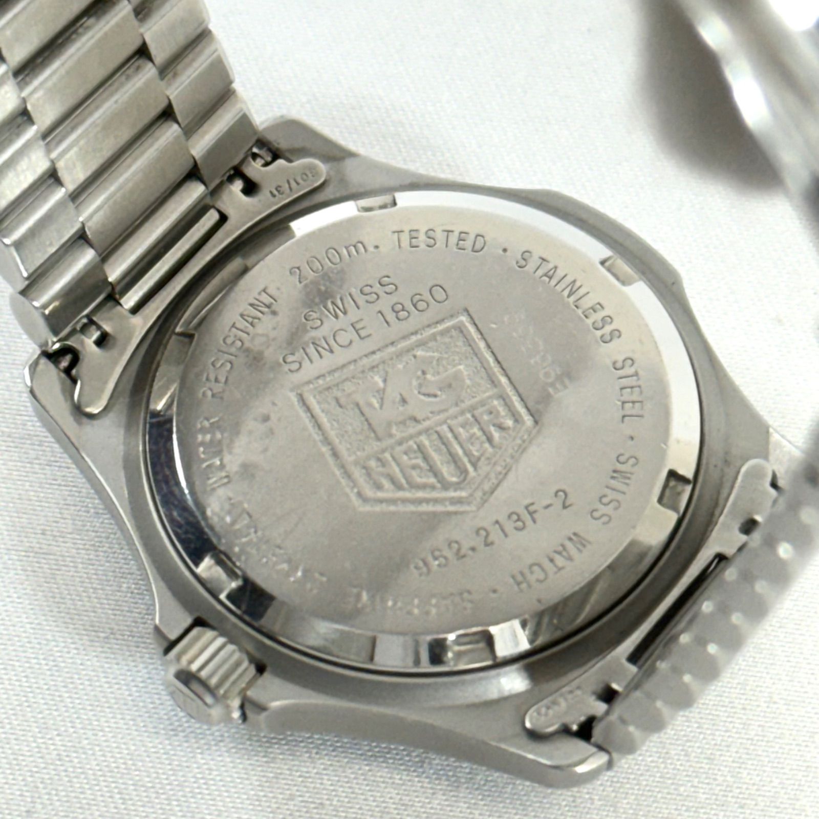 稼働】 タグホイヤー プロフェッショナル200 962.213F-2 クォーツ 純正 