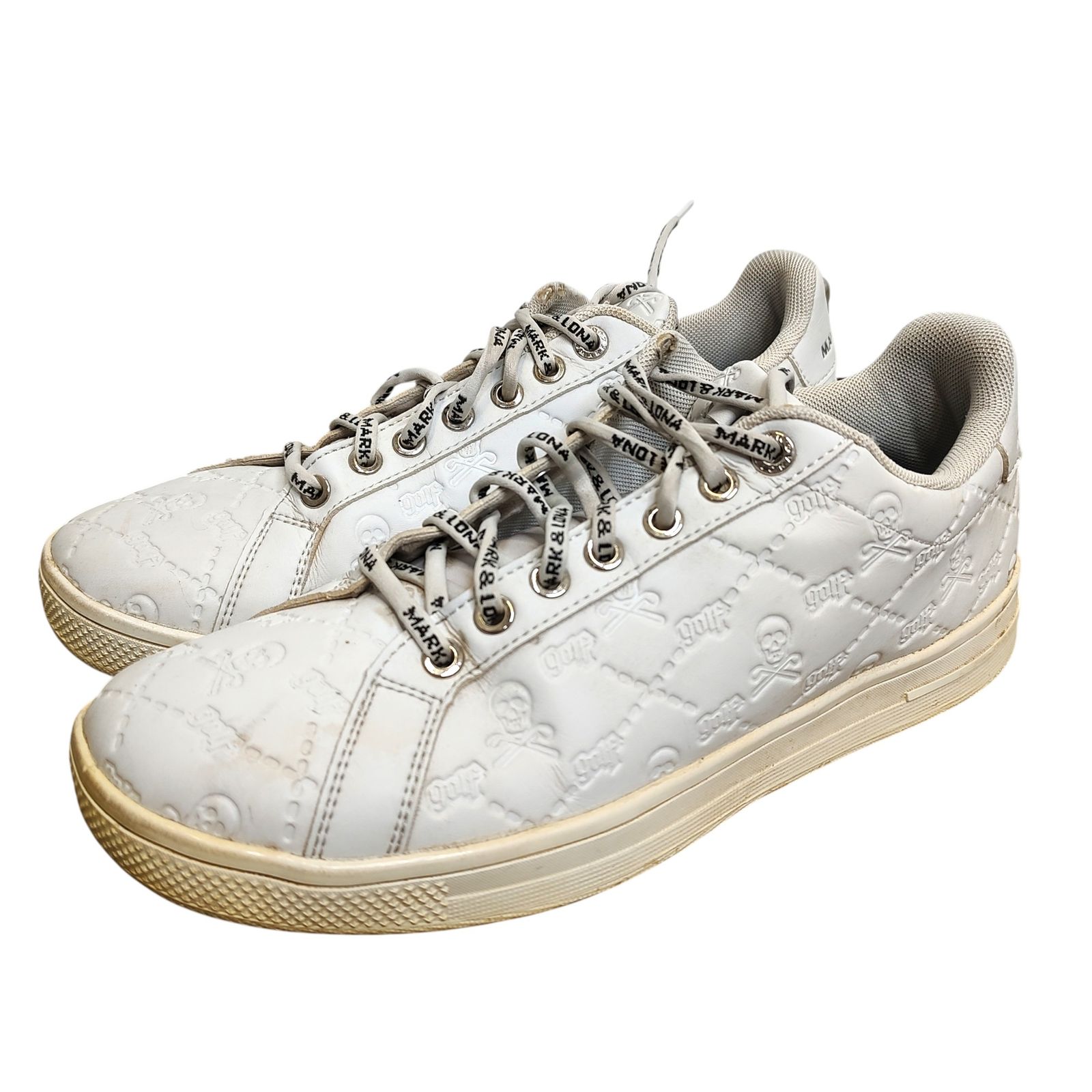 MARK&LONA マークアンドロナ エンボスキルトスカルスニーカー23.0 MARK&LONA マークアンドロナ ゴルフ Ruler Green Sneaker エンボス