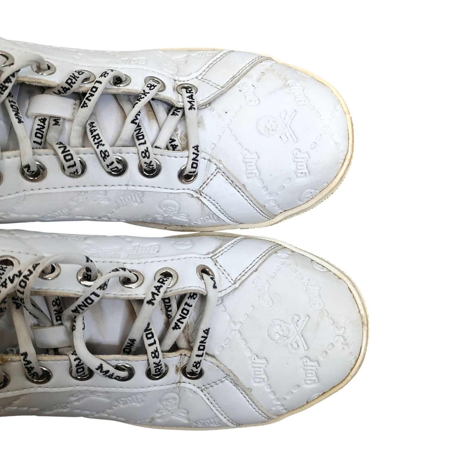 MARK&LONA マークアンドロナ エンボスキルトスカルスニーカー23.0 MARK&LONA マークアンドロナ ゴルフ Ruler Green Sneaker エンボス