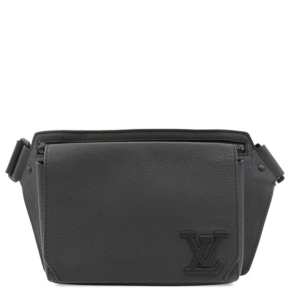ルイヴィトン LOUIS VUITTON ボディバッグ テイクオフ スリング グレインレザー ブラック ブラック金具 ウエストバック 黒 M57081 RFID【中古】 115,360円