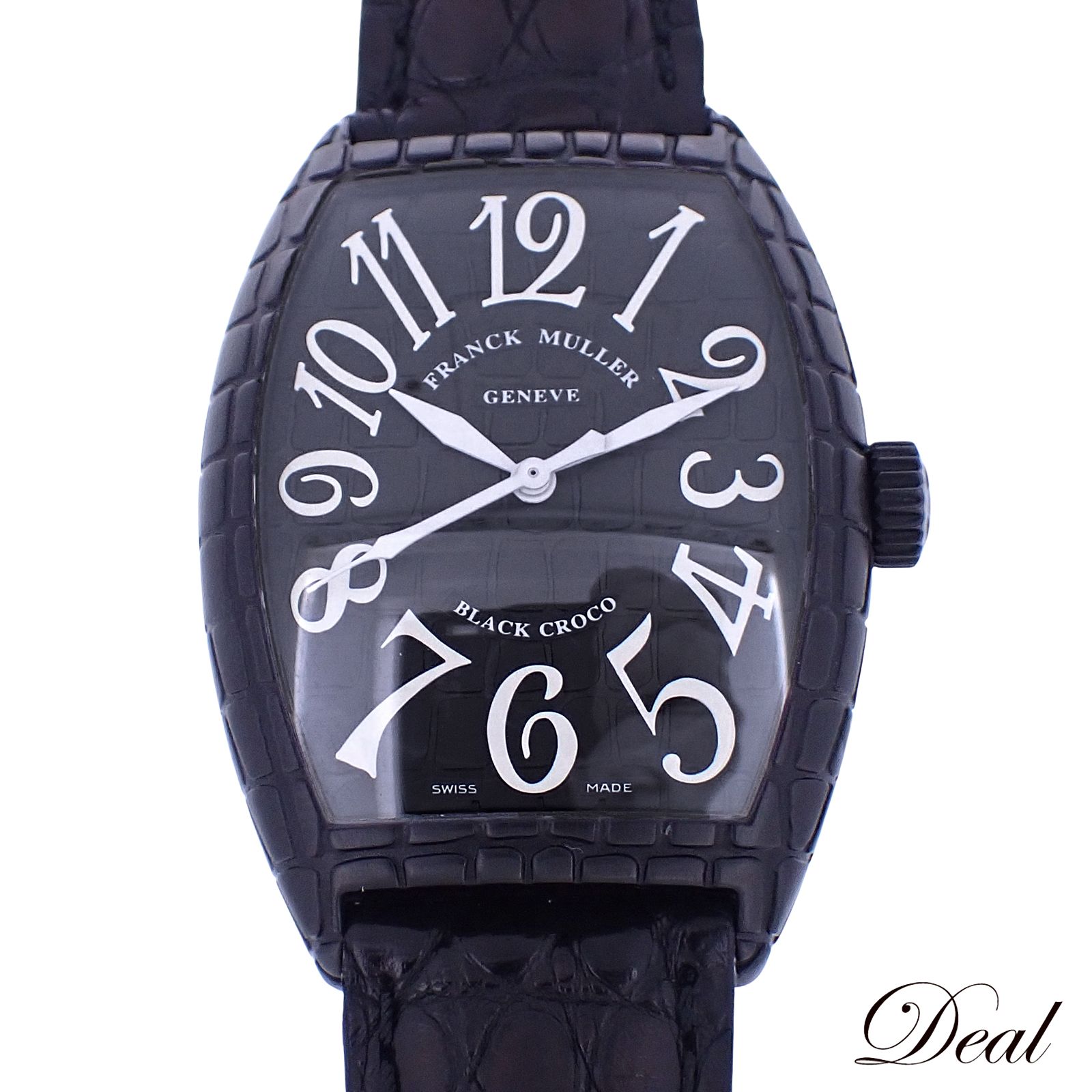 フランクミュラー トノーカーベックス ブラッククロコ 7880SCBRBLKCRO メンズ 腕時計