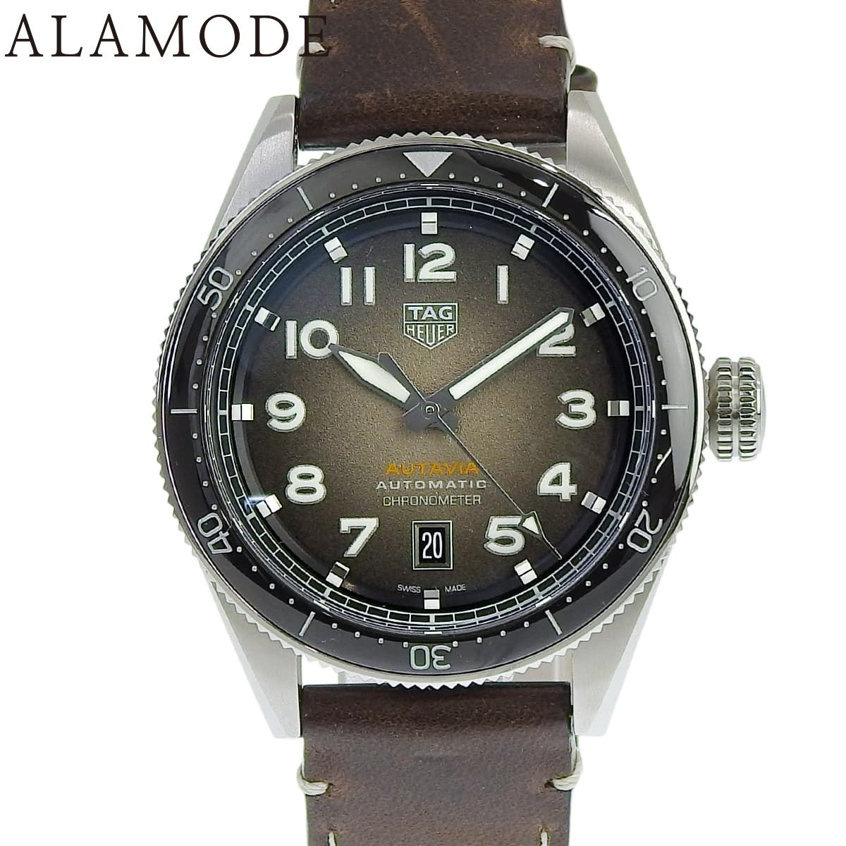 2025年保証書付 タグホイヤー オータヴィア WBE5114.FC8266 SS|革 ブラック 自動巻き メンズ 40802166145 アラモード